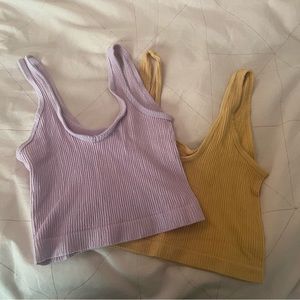 Urban Outfitters Out From Under Bra Top Set (purple and yellow). Great deal